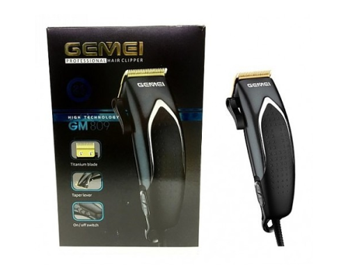 Машинка для стриження Gemei GM-809 Чорна