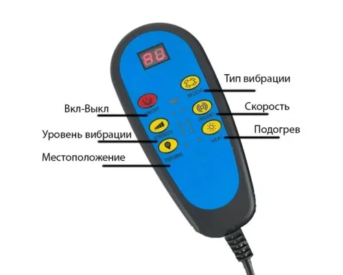 Масажний матрац з ІЧ-підігрівом Healthy Life Чорний Масажер для спини та шиї