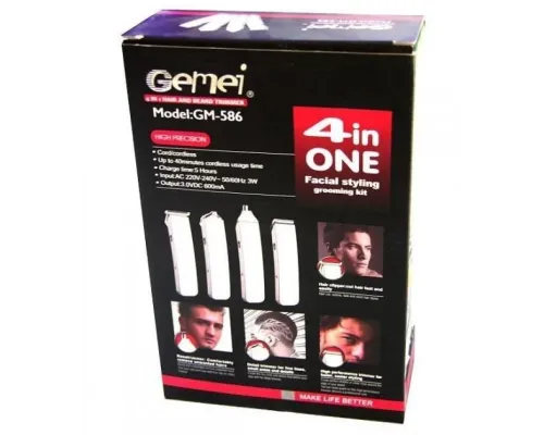 Тример для бороди та вусів Gemei GM-586 Тример для бороди та вусів Gemei GM-586