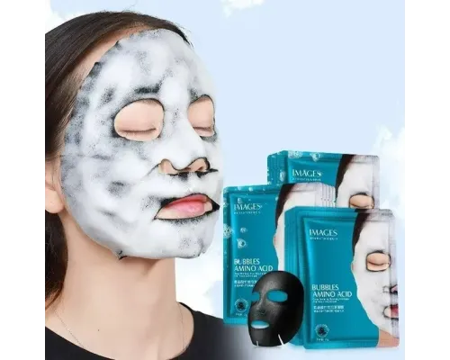 Тканинна киснева маска для обличчя IMAGES Bubbles Amino Acid 25 г