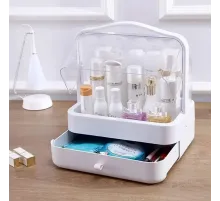 Органайзер для косметики 2 секции YM206 Single Drawer | Косметический органайзер MAS Белый