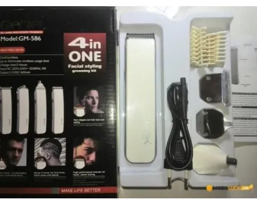 Тример для бороди та вусів Gemei GM-586 Тример для бороди та вусів Gemei GM-586