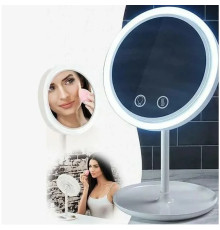 Кругле дзеркало з підсвіткою Beauty Breeze Mirror | Настільне косметичне дзеркало з підсвіткою