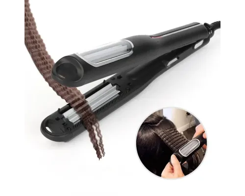 Праска-гофре для укладання волосся з LED-індикатором Automatic Crimping Hair Iron 8808