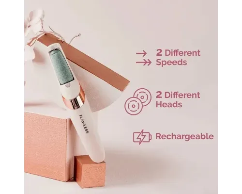 Электрическая пилка для ног Flawless Pedi пемза для педикюра с USB зарядкой для домашнего использования Электрическая пилка для ног Flawless Pedi пемза для педикюра с USB зарядкой для домашнего использования