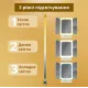Потрійне дзеркало з підсвіткою і збільшенням на ніжці для макіяжу. Дзеркало із сенсорним екраном і збільшенням