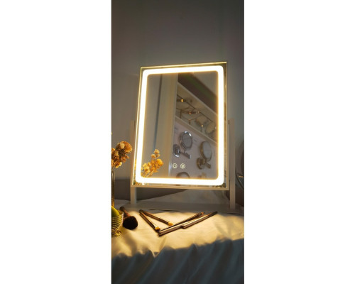 Дзеркало з LED-підсвіткою прямокутне косметичне дзеркало LED Lamp Mirror Дзеркало з LED-підсвіткою прямокутне косметичне дзеркало LED Lamp Mirror