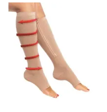 Компрессионные гольфы для фиксации лодыжек Zip Sox, бежевый l/xl