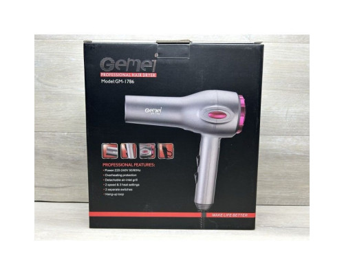 Функціональний і зручний фен GEMEI GM-1786
