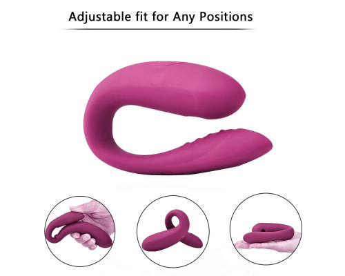 Вибратор electric sucking massager регулируемый двойной розовый с пультом ДУ Вибратор electric sucking massager регулируемый двойной розовый с пультом ДУ
