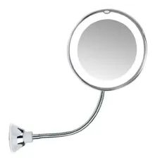 Дзеркало з LED-підсвіткою ULTRA FLEXIBLE MIRROR зі збільшенням 5X. Гнучке дзеркало для макіяжу