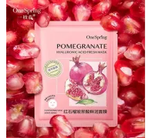 Тканевая маска для лица с экстрактом граната One Spring Pomegranate