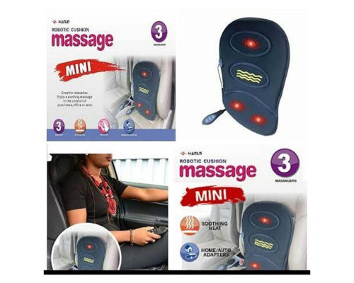 Масажна накидка 3 Режими для автомобіля й офісу з прогрівом Robotic Cushion Massage HL-802 Масажна накидка 3 Режими для автомобіля й офісу з прогрівом Robotic Cushion Massage HL-802