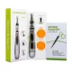 Масажер для тіла електричний ручний (масажна ручка) 3в1 Massager Pen W-912 на батарейках Сріблястий