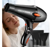Профессиональный фен для сушки волос с диффузором Sokany SK-3001-HD 3000 Вт