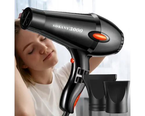 Професійний фен для сушіння волосся з дифузором Sokany SK-3001-HD 3000 Вт Професійний фен для сушіння волосся з дифузором Sokany SK-3001-HD 3000 Вт