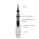 Масажер для тіла електричний ручний (масажна ручка) 3в1 Massager Pen W-912 на батарейках Сріблястий