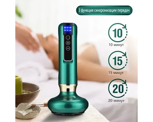 Вакуумный антицеллюлитный массажер для тела массаж гуашью Cupping Massager GREEN Вакуумный антицеллюлитный массажер для тела массаж гуашью Cupping Massager GREEN