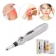 Масажер для тіла електричний ручний (масажна ручка) 3в1 Massager Pen W-912 на батарейках Сріблястий
