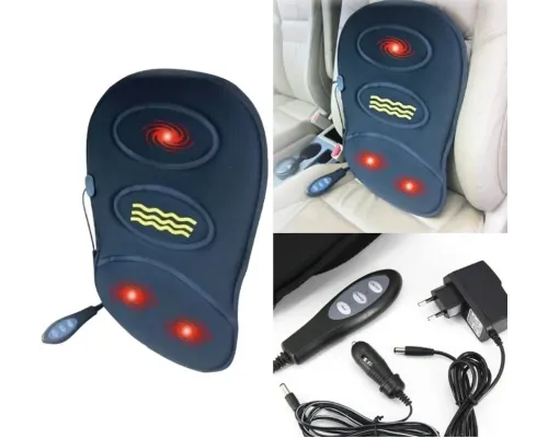 Масажна накидка 3 Режими для автомобіля й офісу з прогрівом Robotic Cushion Massage HL-802 Масажна накидка 3 Режими для автомобіля й офісу з прогрівом Robotic Cushion Massage HL-802