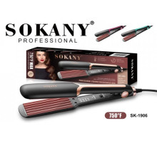 Щипцы гофре для волос Sokany SK-1906 профессиональные утюжок плойка с индикатором работы 40 Вт Черный