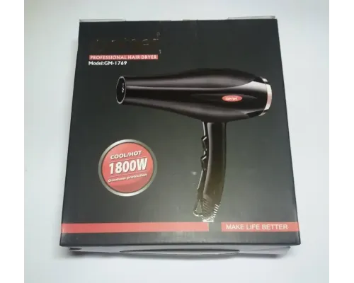 Фен для волосся Gemei GM-1769 1800W Фен для волосся Gemei GM-1769 1800W
