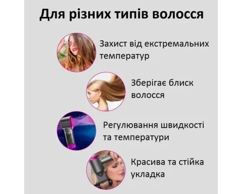 Фен для волосся Super Hair Dryer, 1600 Вт, з турборежимом та іонізацією