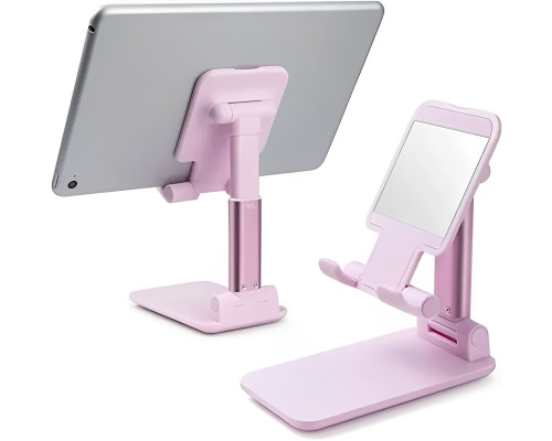 Настільна підставка тримач для телефона планшета Folding desktop phone stand Рожева Настільна підставка тримач для телефона планшета Folding desktop phone stand Рожева