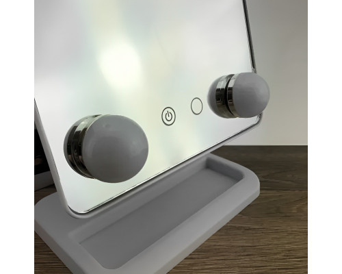 Компактне дзеркало з підсвіткою для макіяжу MCH Cosmetie Mirror 360 Rotation Angel з LED-підсвіткою для дому