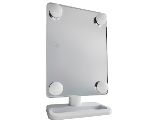 Компактне дзеркало з підсвіткою для макіяжу MCH Cosmetie Mirror 360 Rotation Angel з LED-підсвіткою для дому
