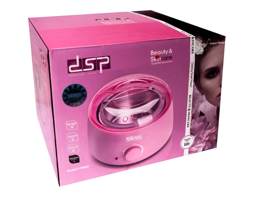 Прилад для нагрівання/плавлення воску для депіляцій DSP F-70004 Beauty Skincare депіляція Рожевий