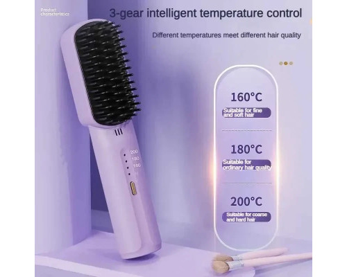 Беспроводной выпрямитель для волос Youpin Mini Hair Aretererers 2600MH Беспроводная аккумуляторная расческа Беспроводной выпрямитель для волос Youpin Mini Hair Aretererers 2600MH Беспроводная аккумуляторная расческа