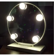 Дзеркало для макіяжу з LED-підсвіткою Led Mirror 5 LED JX-526 Білий