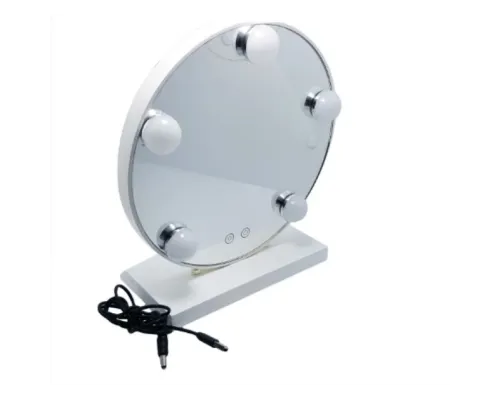 Дзеркало для макіяжу з LED-підсвіткою Led Mirror 5 LED JX-526 Білий