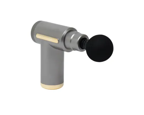 Масажер м'язовий ручний Massage Gun Акумуляторний перкусійний Масажний 4 насадки для рук ніг шиї