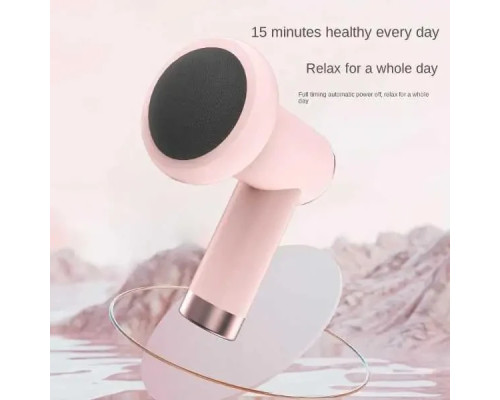Масажер ручний Replicates Shiatsu Massager YX-720 для тіла акумуляторний із насадками антицелюлітний Рожевий