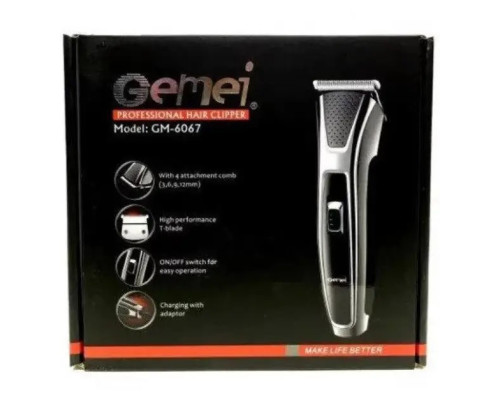 Машинка для стриження Gemei GM 6067 ⁇ Тример акумуляторний