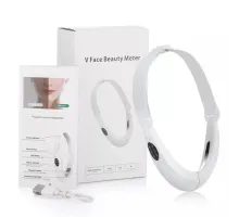 Апарат для підтягування підборіддя V Face Beauty Meter 5 режимів 8 рівнів інтенсивності білий