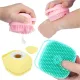 Силіконова масажна щітка мочалка YELLOW Silicone Massage Bath ⁇ Мочалка для купання ⁇ Щітка для тварин
