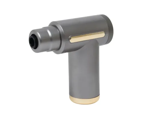Масажер м'язовий ручний Massage Gun Акумуляторний перкусійний Масажний 4 насадки для рук ніг шиї