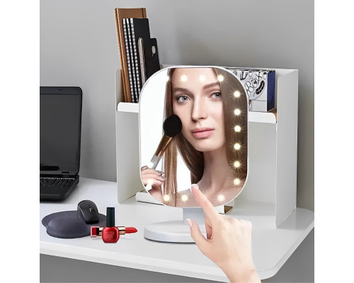 Дзеркало для макіяжу з LED-підсвіткою Cosmetie Mirror HH071 20LED DL133 Дзеркало для макіяжу з LED-підсвіткою Cosmetie Mirror HH071 20LED DL133
