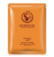 Увлажняющая маска для лица Bioaqua Horse oil Rerplenishment Sparkling Mask 30 г