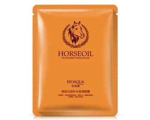 Увлажняющая маска для лица Bioaqua Horse oil Rerplenishment Sparkling Mask 30 г Увлажняющая маска для лица Bioaqua Horse oil Rerplenishment Sparkling Mask 30 г