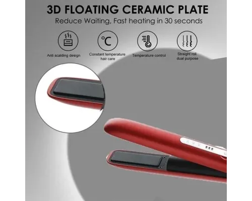 Выпрямитель для волос Hair Straightener VGR V-585 беспроводной, с 3 уровнями нагрева, Красный Серебро Выпрямитель для волос Hair Straightener VGR V-585 беспроводной, с 3 уровнями нагрева, Красный Серебро