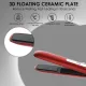 Выпрямитель для волос Hair Straightener VGR V-585 беспроводной, с 3 уровнями нагрева, Красный Серебро