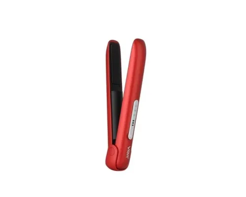 Выпрямитель для волос Hair Straightener VGR V-585 беспроводной, с 3 уровнями нагрева, Красный Серебро Выпрямитель для волос Hair Straightener VGR V-585 беспроводной, с 3 уровнями нагрева, Красный Серебро