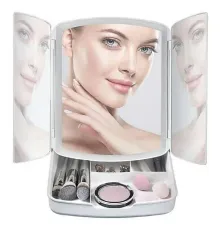 Настільне дзеркало для макіяжу Large LED Mirror "My Foldaway Lighted Makeup Mirror"