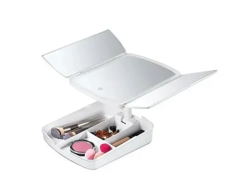 Настільне дзеркало для макіяжу Large LED Mirror "My Foldaway Lighted Makeup Mirror" Настільне дзеркало для макіяжу Large LED Mirror "My Foldaway Lighted Makeup Mirror"