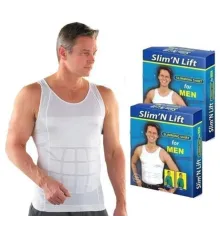 Чоловіча корекційна майка, що стягує слім Slim'n Lift, майка для схуднення Розмір 2XL