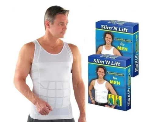 Чоловіча корекційна майка, що стягує слім Slim'n Lift, майка для схуднення Розмір 2XL